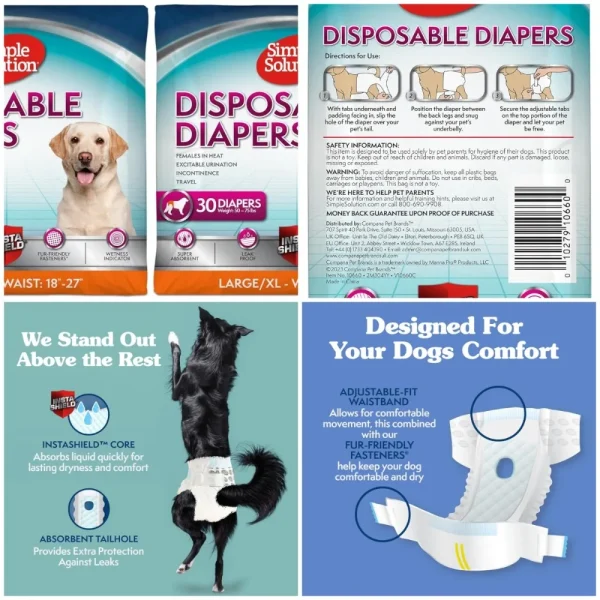 True Fit Disposable Dog Diapers